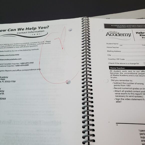 Abeka Kings Of Israel Video Manual, Quiz And Test Key Homeschool MISSING PG - Picture 8 of 10